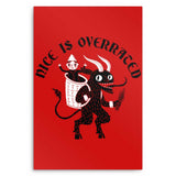 Nice is Overrated - Metal Print