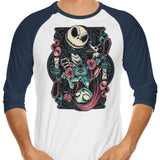 Nightmare Card - 3/4 Sleeve Raglan T-Shirt