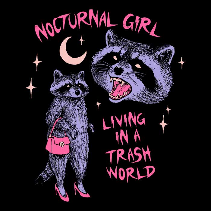 Nocturnal Girl - Long Sleeve T-Shirt