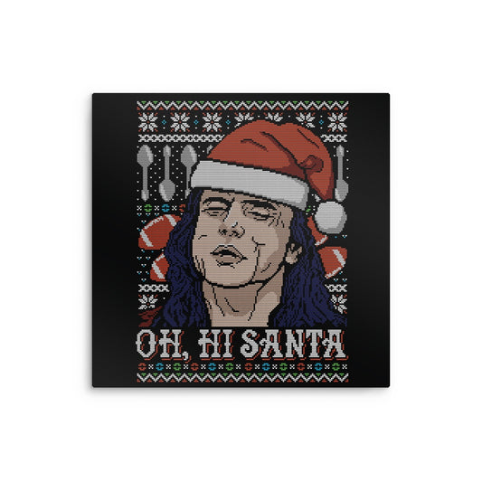 Oh Hi, Santa - Metal Print