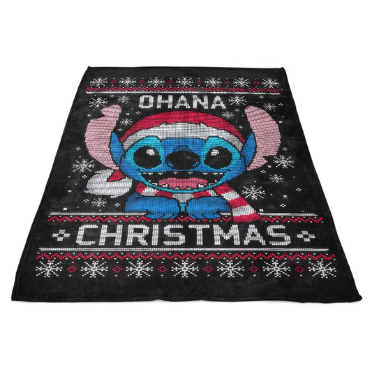 Ohana Christmas - Fleece Blanket