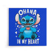 Ohana in My Heart - Canvas Print