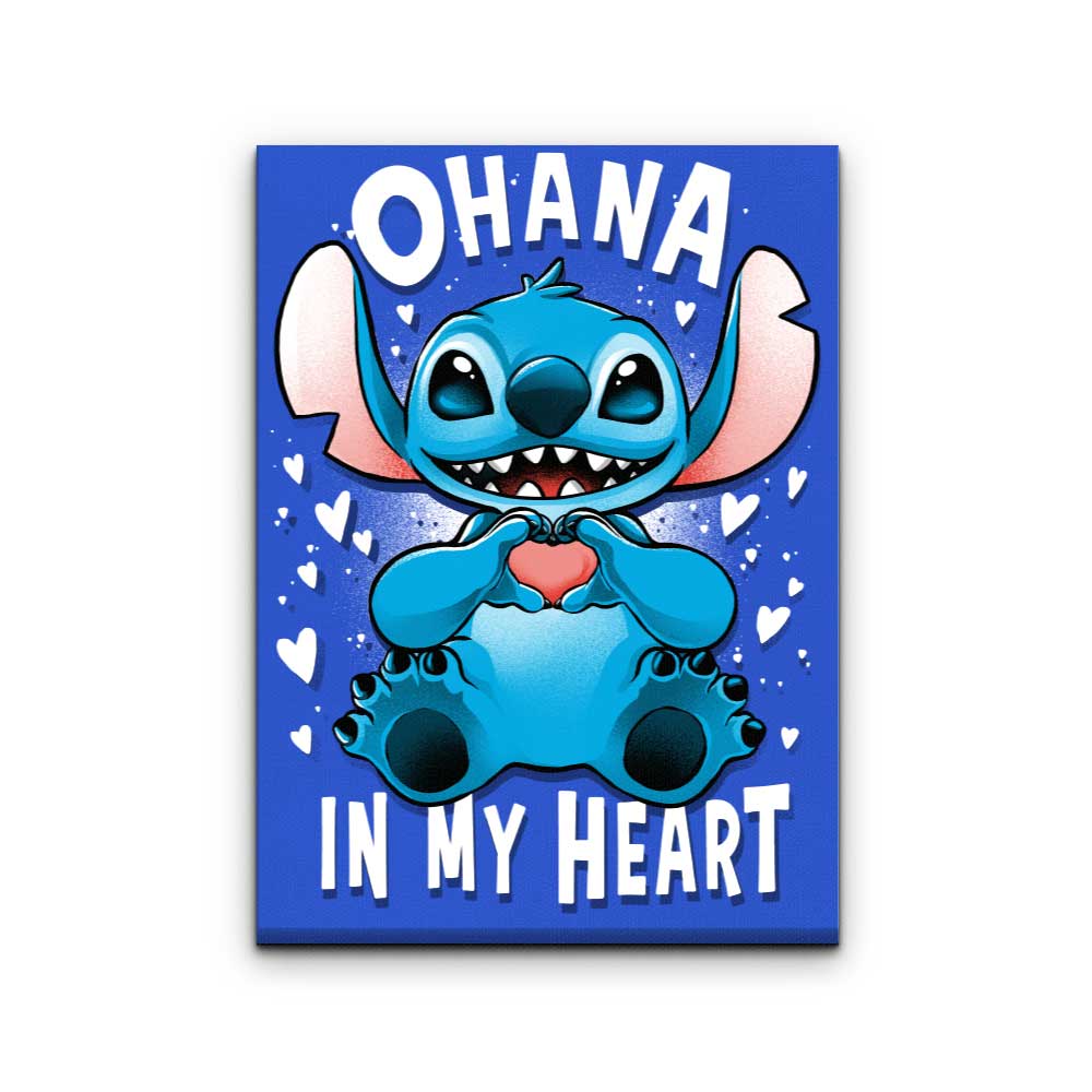 Ohana in My Heart - Canvas Print