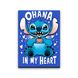 Ohana in My Heart - Canvas Print