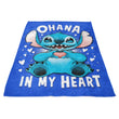 Ohana in My Heart - Fleece Blanket