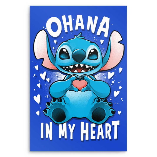 Ohana in My Heart - Metal Print