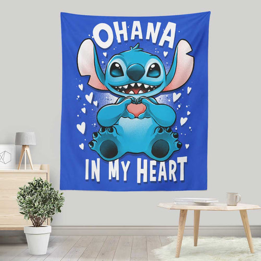 Ohana in My Heart - Wall Tapestry