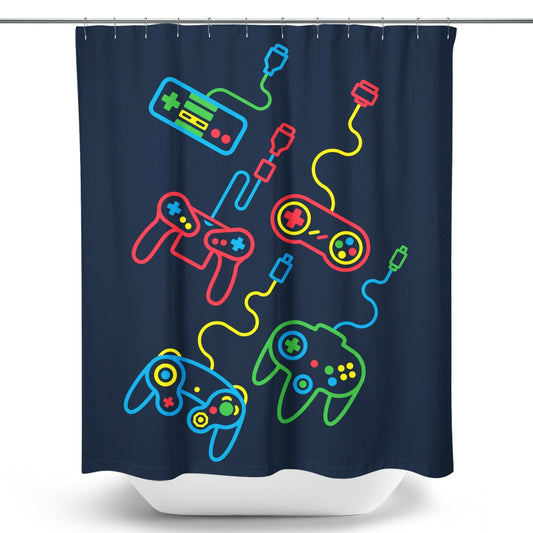 Old School - Shower Curtain