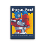 Optimistic Prime - Canvas Print