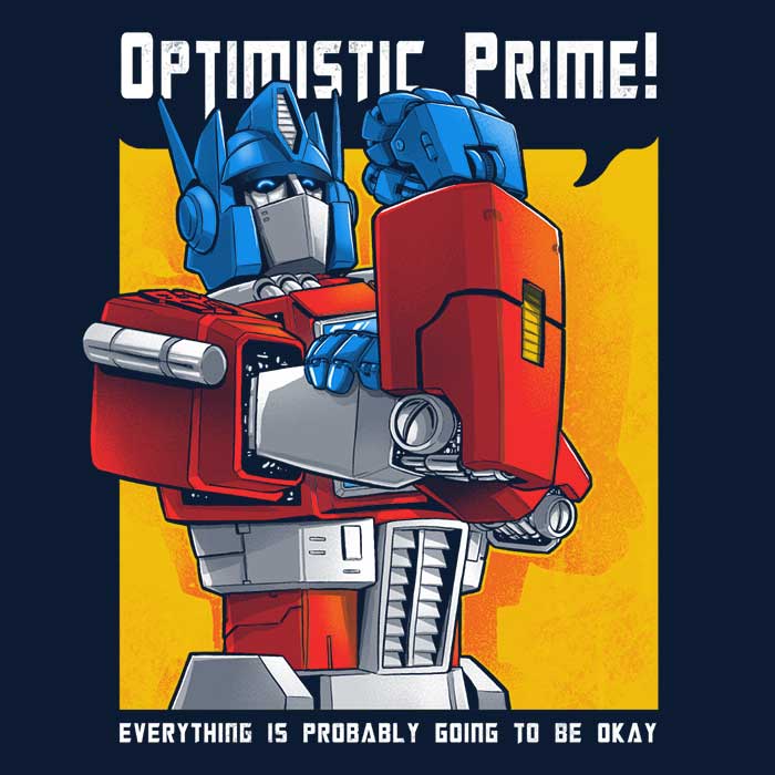 Optimistic Prime - Mousepad