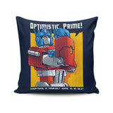 Optimistic Prime - Throw Pillow