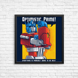 Optimistic Prime - Posters & Prints