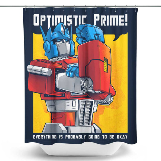 Optimistic Prime - Shower Curtain