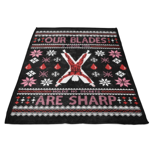 Our Sweaters are Stitched - Fleece Blanket