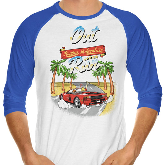 Outrun - 3/4 Sleeve Raglan T-Shirt