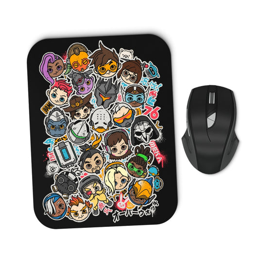 Overcute Heroes - Mousepad