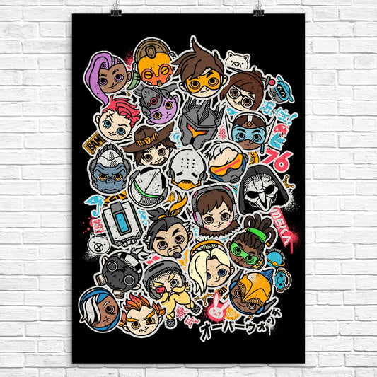 Overcute Heroes - Poster