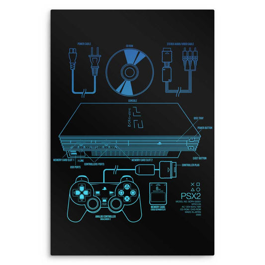 PSX2 - Metal Print