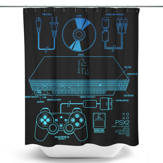 PSX2 - Shower Curtain