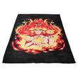 Peach Fire - Fleece Blanket