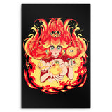 Peach Fire - Metal Print