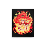 Peach Fire - Metal Print