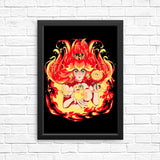 Peach Fire - Posters & Prints