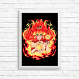 Peach Fire - Posters & Prints