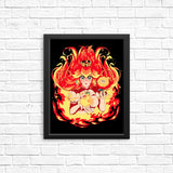 Peach Fire - Posters & Prints