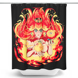 Peach Fire - Shower Curtain