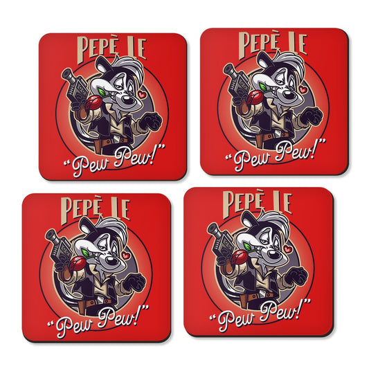 Pepe le Pew Pew - Coasters