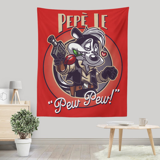 Pepe le Pew Pew - Wall Tapestry