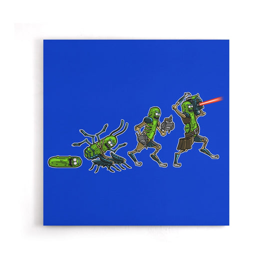 Pickle Evolution - Canvas Print