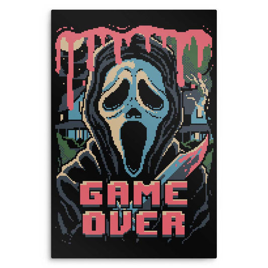 Pixel Ghost - Metal Print