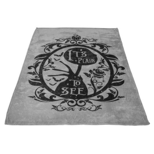 Plain to See - Fleece Blanket