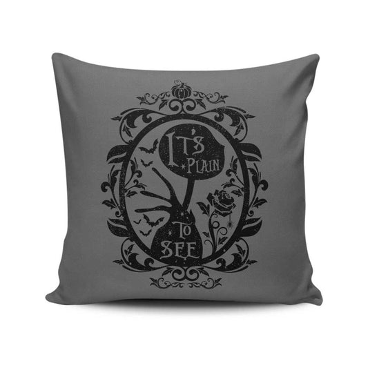 Plain to See - Throw Pillow