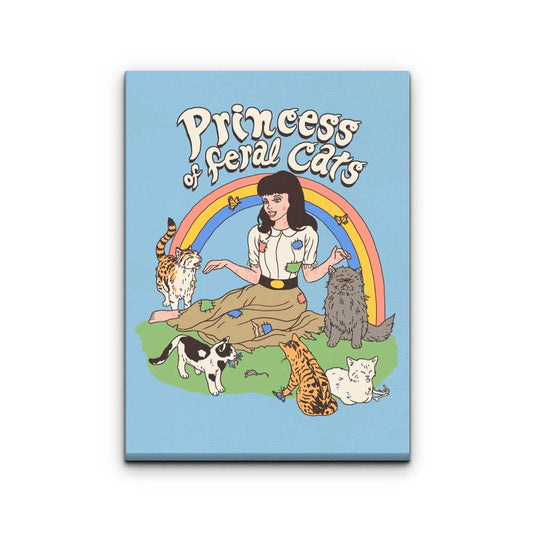 Princess of Feral Cats - Canvas Print