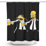 Pulp Simpson (Alt) - Shower Curtain