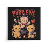 Purr Evil - Canvas Print