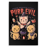 Purr Evil - Metal Print