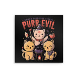 Purr Evil - Metal Print