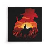 Red Dead Sunset - Canvas Print