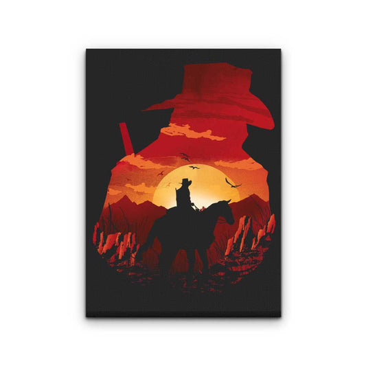 Red Dead Sunset - Canvas Print