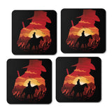 Red Dead Sunset - Coasters