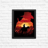 Red Dead Sunset - Posters & Prints