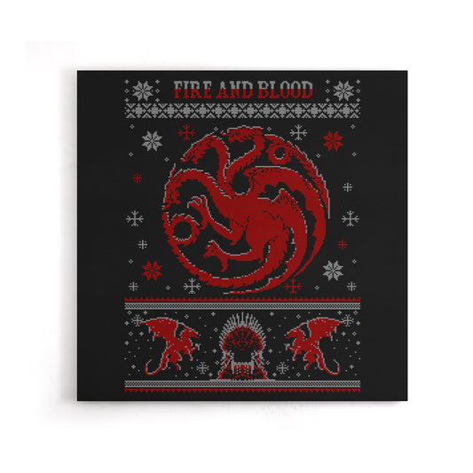 Red Dragon Sweater - Canvas Print