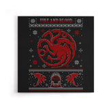 Red Dragon Sweater - Canvas Print