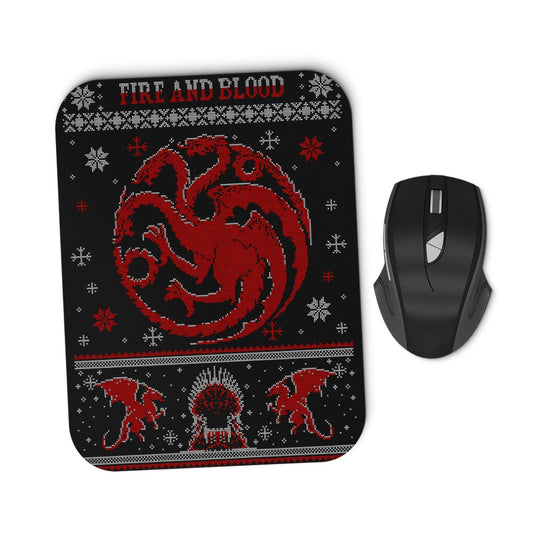 Red Dragon Sweater - Mousepad