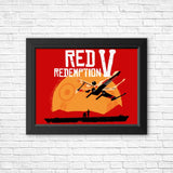 Red V Redemption - Posters & Prints