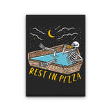 Rest in Pizza - Canvas Print